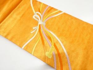 組紐模様　刺繍　名古屋帯